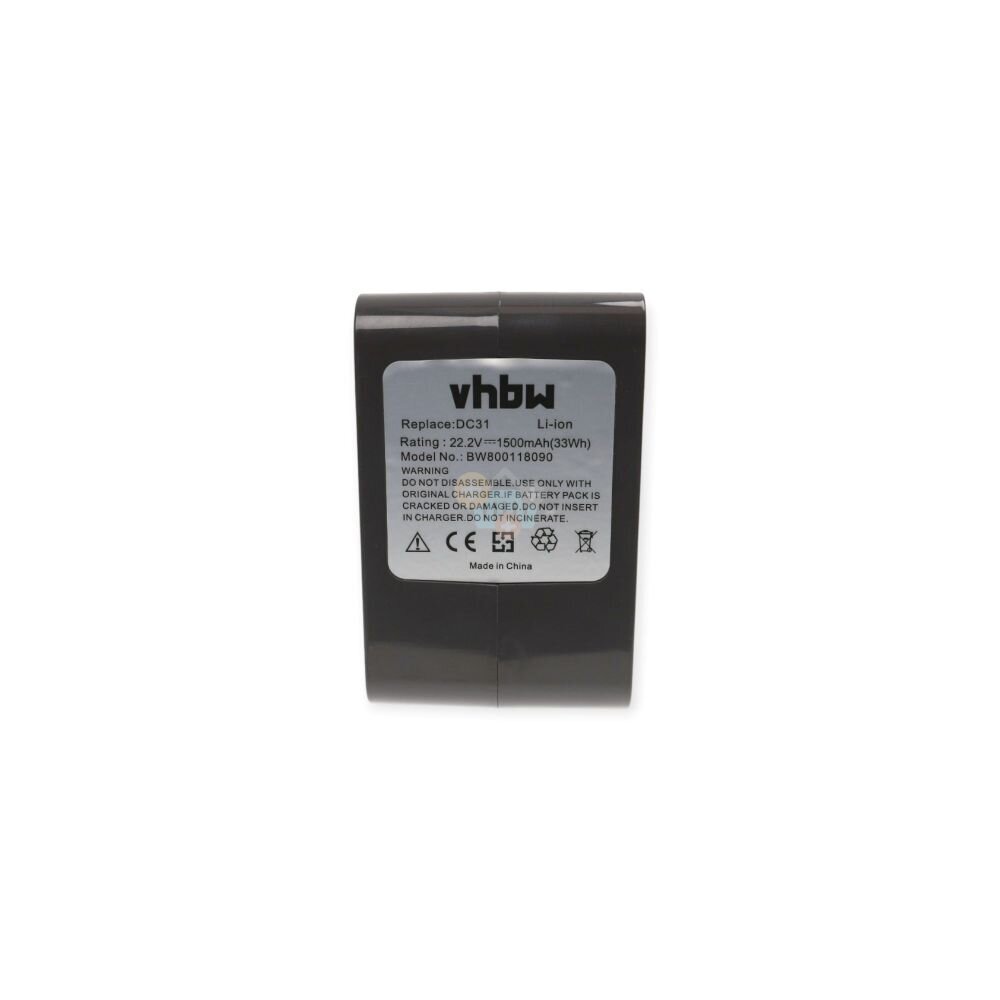 Baterija Dyson DC31 /DC34 /DC35 /DC44 /DC45 ir kt. 22.2V 1500mAh Type B (su varžtais) 2