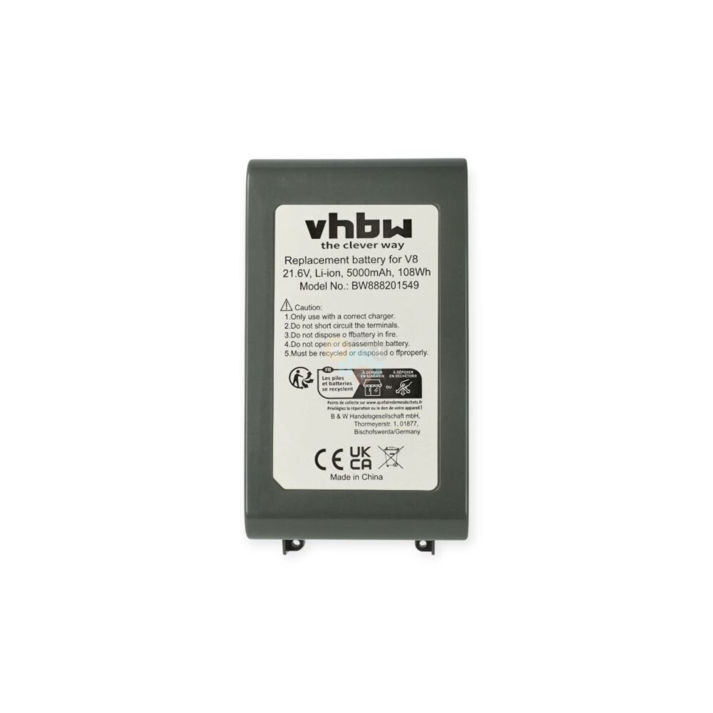 Baterija Dyson V8 / SV10 ir kt. 967834-02 215681 21.6V 5000mAh Type E 2 Baterija Dyson V8 / SV10 ir kt. 967834-02 215681 21.6V 5000mAh Type E 2