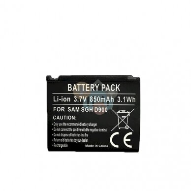 Baterija SAMSUNG D900, D908, E780, E788 Baterija SAMSUNG D900, D908, E780, E788