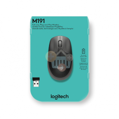 Belaidė pelė Logitech M190 juoda +++ TOP balansas 2 Belaidė pelė Logitech M190 juoda +++ TOP balansas 2