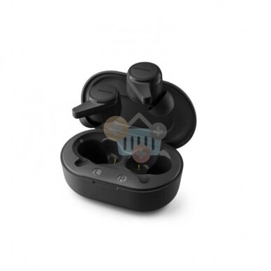 Belaidės ausinės Philips True Wireless Headphones TAT1207BK/00 juodos