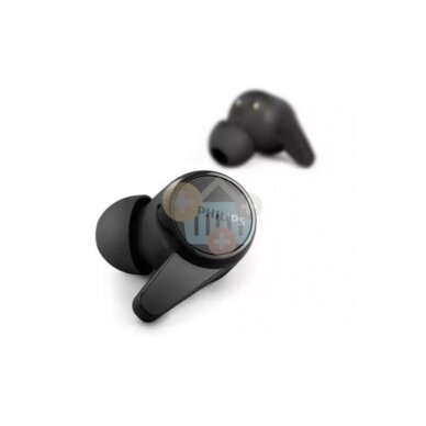Belaidės ausinės Philips True Wireless Headphones TAT1207BK/00 juodos 1 Belaidės ausinės Philips True Wireless Headphones TAT1207BK/00 juodos 1