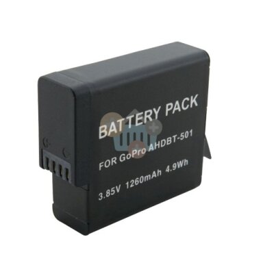 GOPRO AHDBT-501 baterija, 1260mAh GOPRO AHDBT-501 baterija, 1260mAh