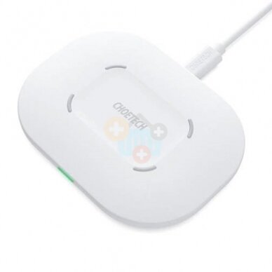 Greitasis bevielis įkroviklis CHOETECH, 15W, baltas Greitasis bevielis įkroviklis CHOETECH, 15W, baltas