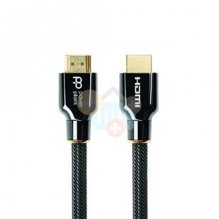 HDMI laidas HDMI-> HDMI, PREMIUM, 8K, UHD, 2.1 ver. (juodas, 1m.) +++ TOP Kokybė