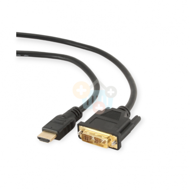 HDMI -> DVI male kabelis (juodas, 1,8m.) HDMI -> DVI male kabelis (juodas, 1,8m.)