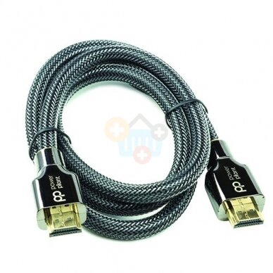 HDMI laidas HDMI-> HDMI, PREMIUM, 8K, UHD, 2.1 ver. (juodas, 2m.) +++ TOP Kokybė 1 HDMI laidas HDMI-> HDMI, PREMIUM, 8K, UHD, 2.1 ver. (juodas, 2m.) +++ TOP Kokybė 1