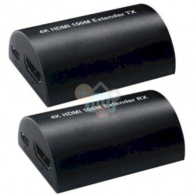 HDMI praplėtėjas (extender) iki 100m, 4K HDMI praplėtėjas (extender) iki 100m, 4K