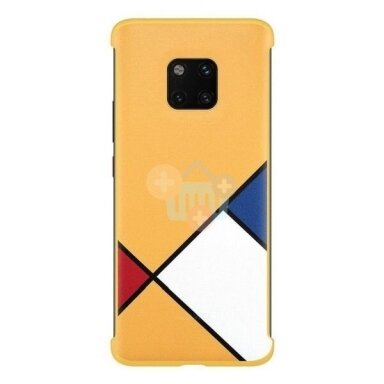 Huawei Mate 20 Pro originalus dėklas (su piešiniu, geltonas) +++ TOP Kokybė