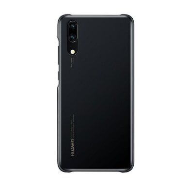 Huawei P20 originalus dėklas Color Case (juodas) +++ TOP Kokybė