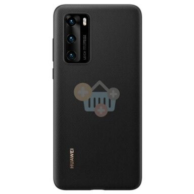 Huawei P40 originalus dėklas (juodas) +++ TOP Kokybė