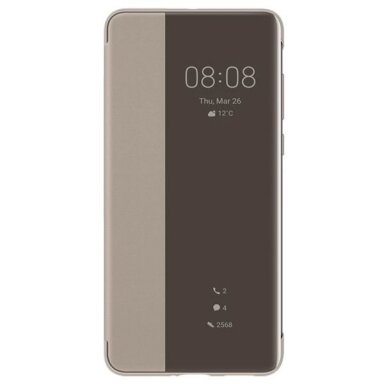 Huawei P40 originalus dėklas Smart View (rusvai žalsva) +++ TOP Kokybė
