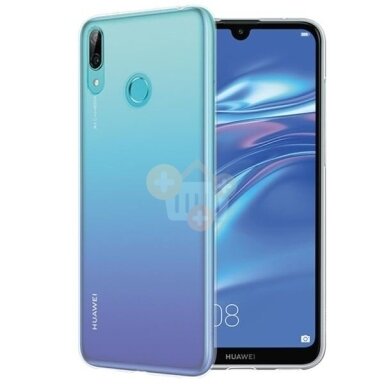 Huawei Y7 (2019) originalus dėklas (skaidrus) +++ TOP Kokybė