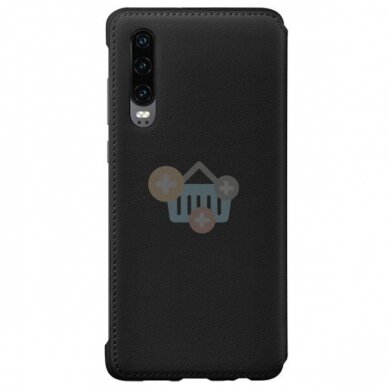 Huawei P30 originalus dėklas Wallet Cover (juodas) +++ TOP Kokybė 2