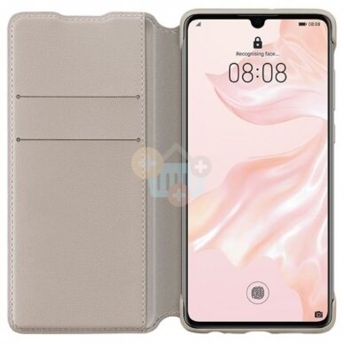 Huawei P30 originalus dėklas Wallet Cover (rusvai žalsva) +++ TOP Kokybė 3 Huawei P30 originalus dėklas Wallet Cover (rusvai žalsva) +++ TOP Kokybė 3