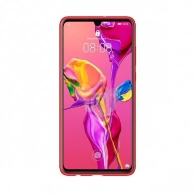 Huawei P30 originalus silikoninis dėklas (raudonas) +++ TOP Kokybė 2