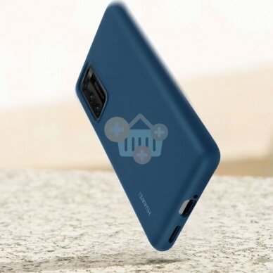 Huawei P40 originalus silikoninis dėklas (mėlynas) +++ TOP Kokybė 5