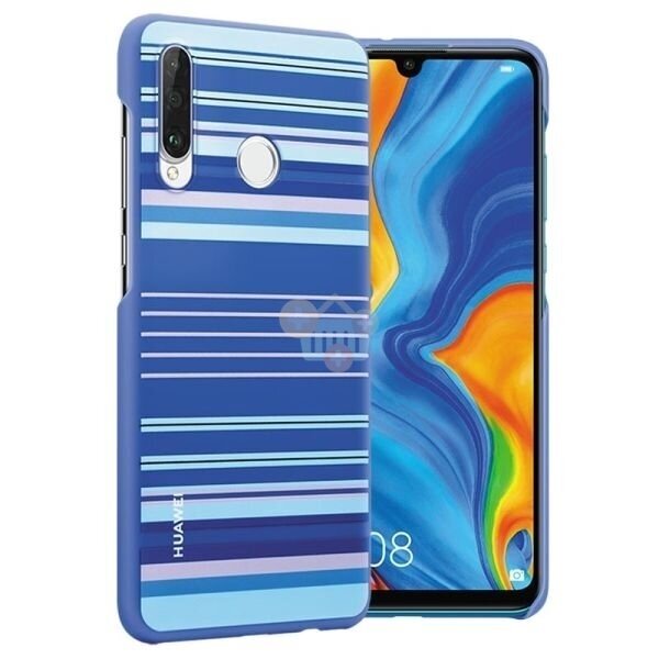 Huawei P30 Lite originalus dėklas (dryžuotas, mėlynas) +++ TOP Kokybė 1 Huawei P30 Lite originalus dėklas (dryžuotas, mėlynas) +++ TOP Kokybė 1