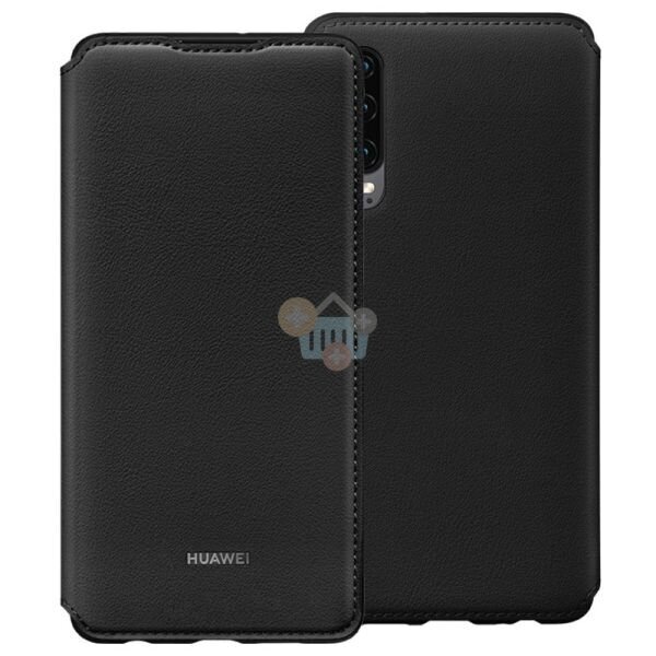 Huawei P30 originalus dėklas Wallet Cover (juodas) +++ TOP Kokybė Huawei P30 originalus dėklas Wallet Cover (juodas) +++ TOP Kokybė