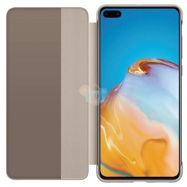 Huawei P40 originalus dėklas Smart View (rusvai žalsva) +++ TOP Kokybė 1