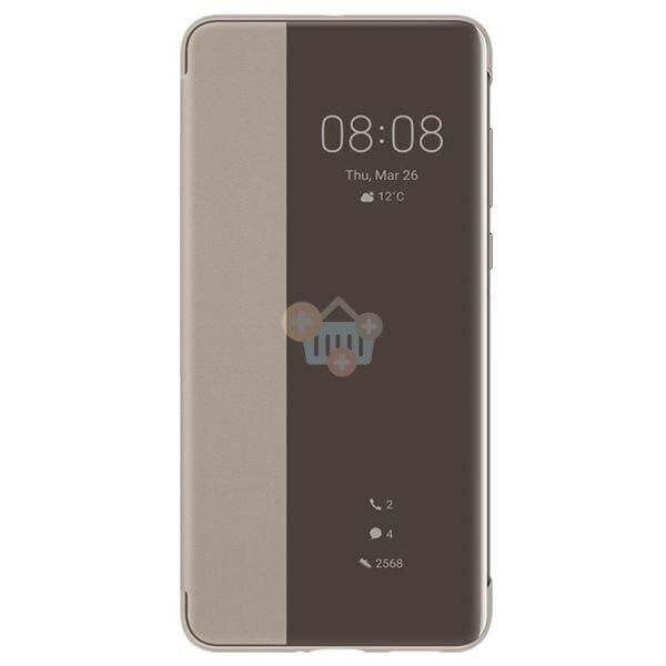 Huawei P40 originalus dėklas Smart View (rusvai žalsva) +++ TOP Kokybė