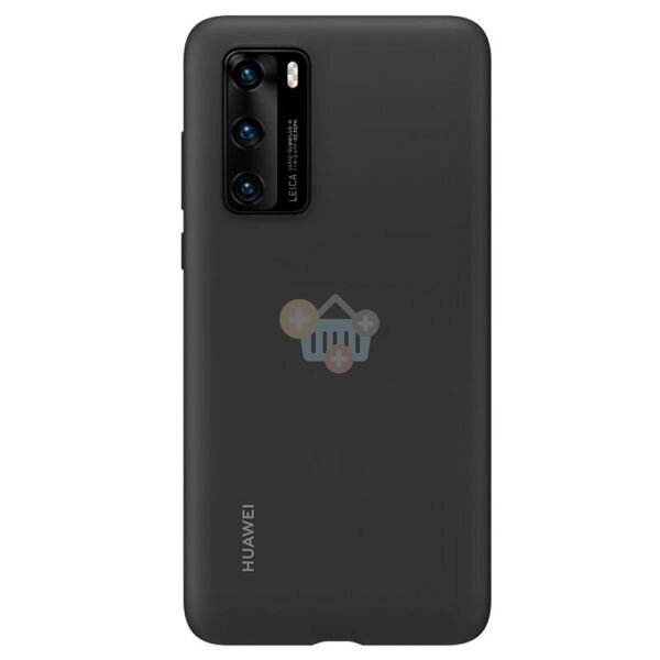 Huawei P40 originalus silikoninis dėklas (juodas) +++ TOP Kokybė Huawei P40 originalus silikoninis dėklas (juodas) +++ TOP Kokybė