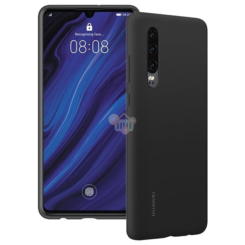 Huawei P30 originalus silikoninis dėklas Car Case (juodas) +++ TOP Kokybė 1 Huawei P30 originalus silikoninis dėklas Car Case (juodas) +++ TOP Kokybė 1