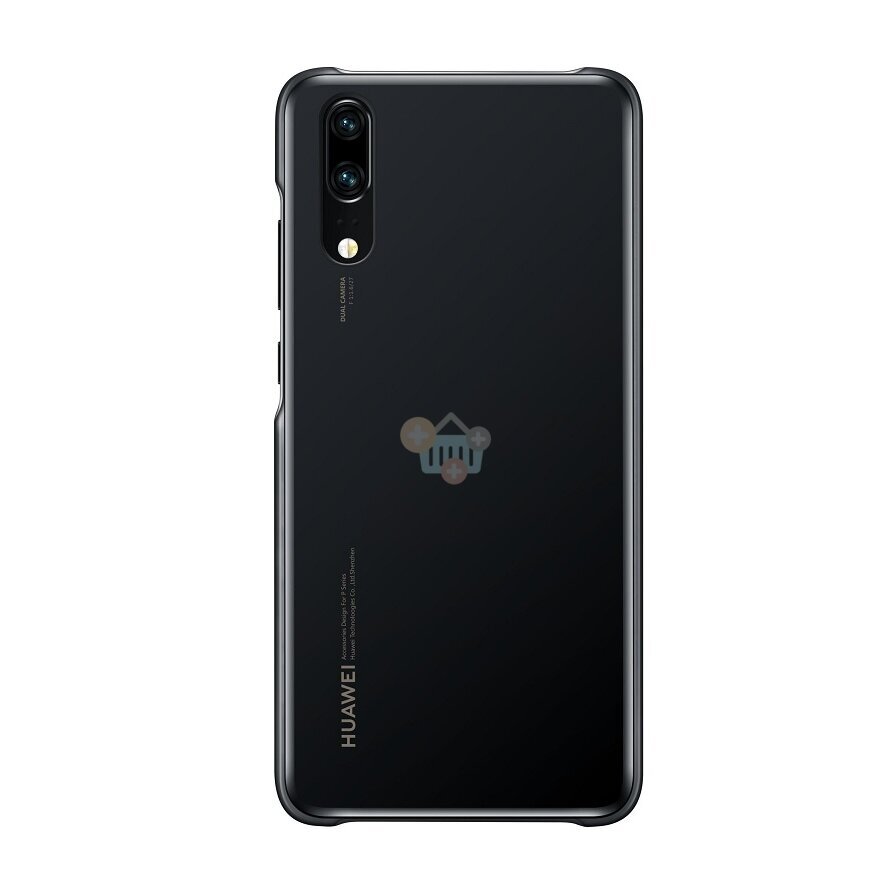 Huawei P20 originalus dėklas Color Case (juodas) +++ TOP Kokybė Huawei P20 originalus dėklas Color Case (juodas) +++ TOP Kokybė