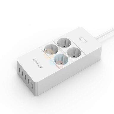 Ilgintuvas su papildomomis USB ORICO USB HPC-4A5U-V1-EU-WH Ilgintuvas su papildomomis USB ORICO USB HPC-4A5U-V1-EU-WH