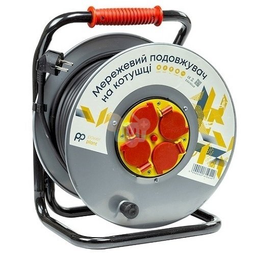 Ilgintuvas su rite 50m, 4 lizdai, 3x2.5mm2
