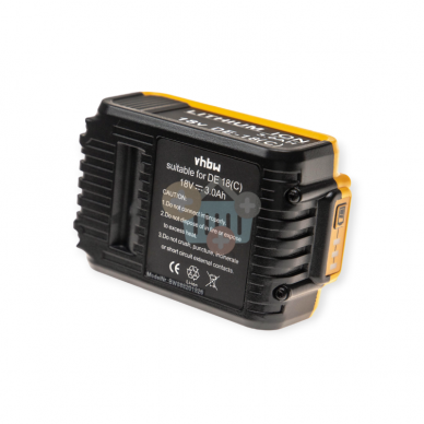 Įrankių akumuliatorius DEWALT DCB184, 18V, 3.0Ah, Li-ion 2 Įrankių akumuliatorius DEWALT DCB184, 18V, 3.0Ah, Li-ion 2