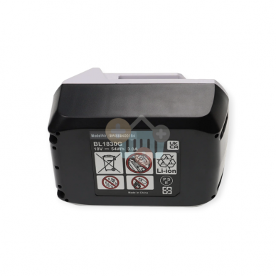 Įrankių akumuliatorius MAKITA BL1830G 18V, 3.0Ah, Li-ion 1 Įrankių akumuliatorius MAKITA BL1830G 18V, 3.0Ah, Li-ion 1