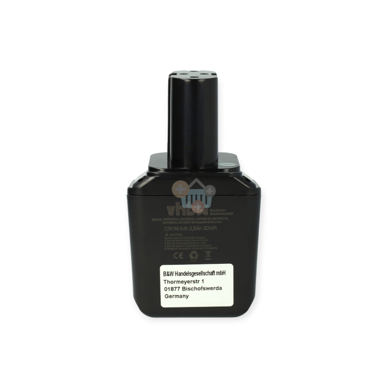 Įrankių akumuliatorius BOSCH 2 607 335 180,  12V, 2.5Ah, Ni-MH
