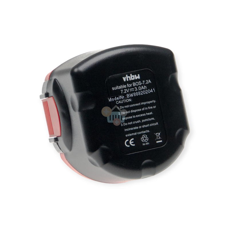 Įrankių akumuliatorius BOSCH 2 607 335 437, 7.2V, 3.0Ah, Ni-MH 1 Įrankių akumuliatorius BOSCH 2 607 335 437, 7.2V, 3.0Ah, Ni-MH 1
