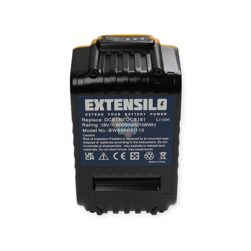 Įrankių akumuliatorius DEWALT DCB184, 18V, 6.0Ah, Li-ion Premium 2 Įrankių akumuliatorius DEWALT DCB184, 18V, 6.0Ah, Li-ion Premium 2