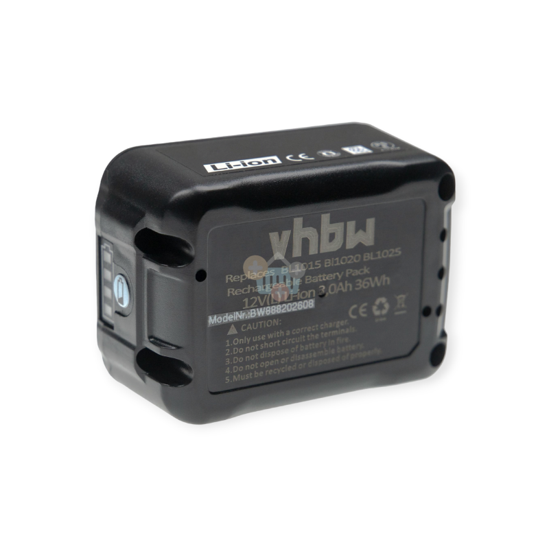Įrankių akumuliatorius MAKITA BL1020 12V, 3.0Ah, Li-ion 2 Įrankių akumuliatorius MAKITA BL1020 12V, 3.0Ah, Li-ion 2