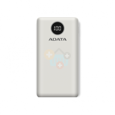 Išorinė baterija Adata P20000QCD Powerbank 20000mAh Balta +++ TOP Efektyvumas Išorinė baterija Adata P20000QCD Powerbank 20000mAh Balta +++ TOP Efektyvumas