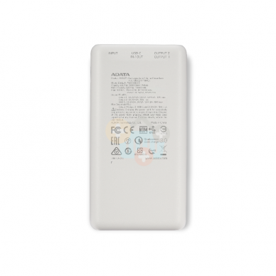 Išorinė baterija Adata P20000QCD Powerbank 20000mAh Balta +++ TOP Efektyvumas 1 Išorinė baterija Adata P20000QCD Powerbank 20000mAh Balta +++ TOP Efektyvumas 1