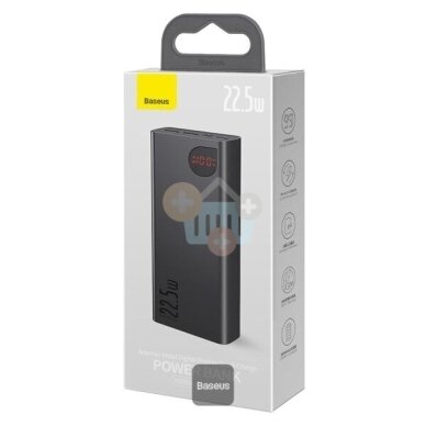 Išorinė baterija BASEUS Adaman 20000mAh 22.5W juoda 1 Išorinė baterija BASEUS Adaman 20000mAh 22.5W juoda 1