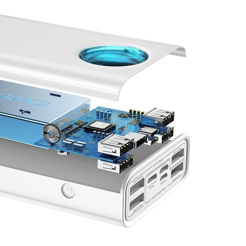 Išorinė baterija BASEUS 30000mAh, PD, 4xUSB + USB-C, 65W 3