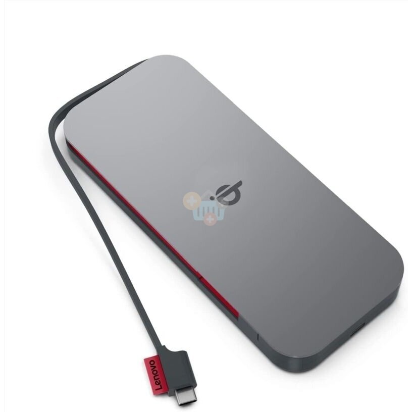 Išorinė baterija Lenovo GO Wireless USB-C 10000mAh 27W juoda Išorinė baterija Lenovo GO Wireless USB-C 10000mAh 27W juoda