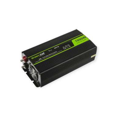 Įtampos keitiklis Green Cell INV18, iš 24V į 220V 1000W/2000W + USB, Grynas sinusas