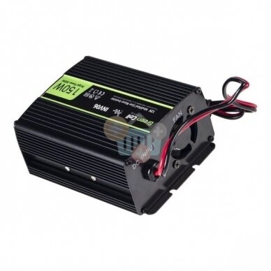 Įtampos keitiklis Green Cell INV06, iš 12V į 220V 150W/300W + USB, Modifikuotas sinusas 3
