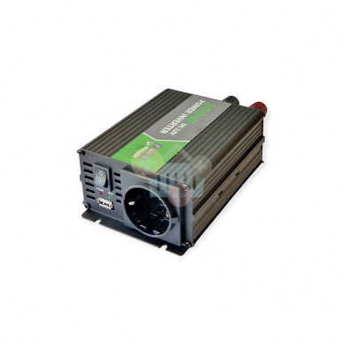 Įtampos keitiklis iš 24V į 220V 300W/600W + USB, Modifikuotas sinusas, Power Plant