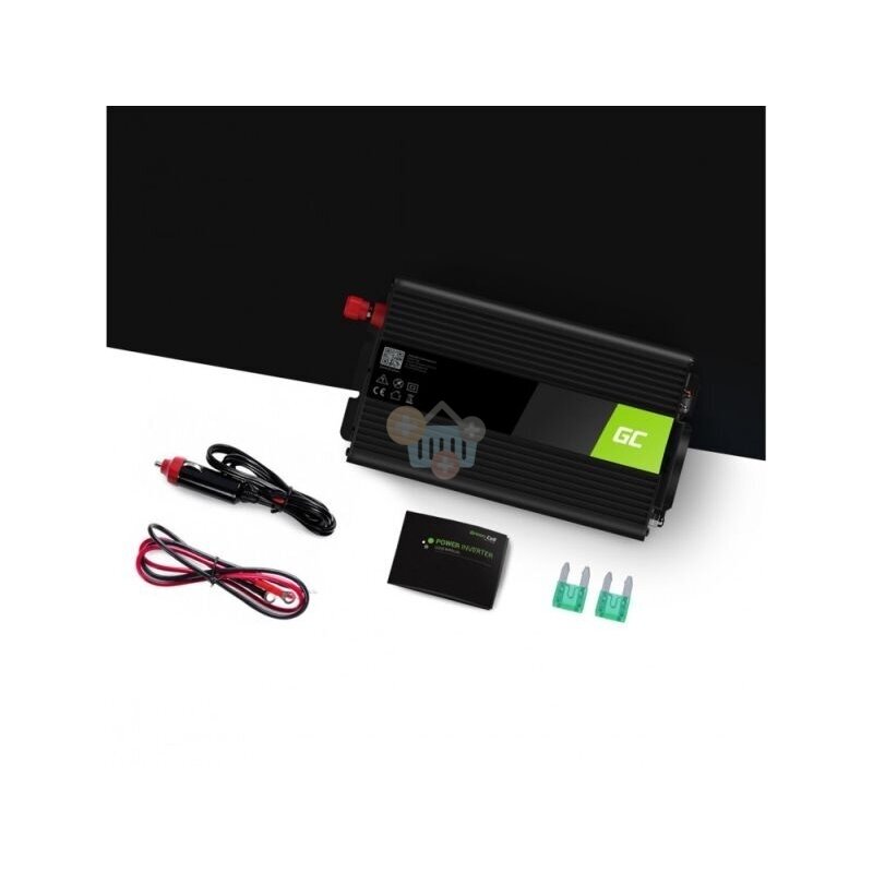 Įtampos keitiklis Green Cell INV16, iš 12V į 220V 500W/1000W + USB, Grynas sinusas 2 Įtampos keitiklis Green Cell INV16, iš 12V į 220V 500W/1000W + USB, Grynas sinusas 2