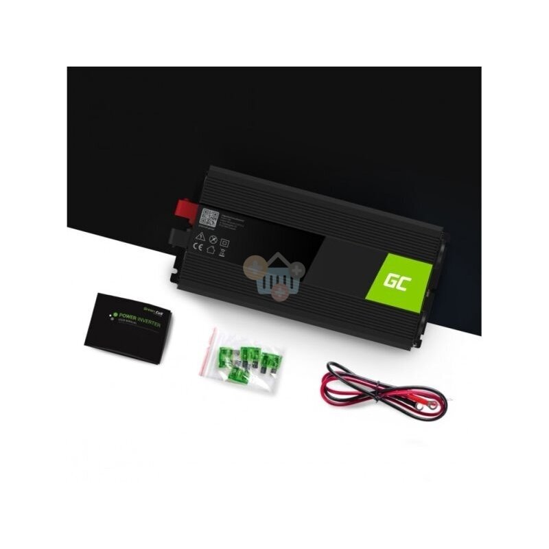 Įtampos keitiklis Green Cell INV11, iš 12V į 220V 2000W/4000W + USB, Grynas sinusas 3 Įtampos keitiklis Green Cell INV11, iš 12V į 220V 2000W/4000W + USB, Grynas sinusas 3