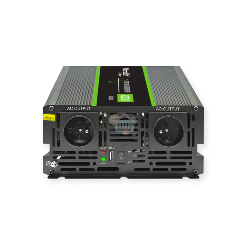 Įtampos keitiklis QOLTEC 51939 iš 24V į 220V 2000W/4000W + USB, Grynas sinusas 2 Įtampos keitiklis QOLTEC 51939 iš 24V į 220V 2000W/4000W + USB, Grynas sinusas 2