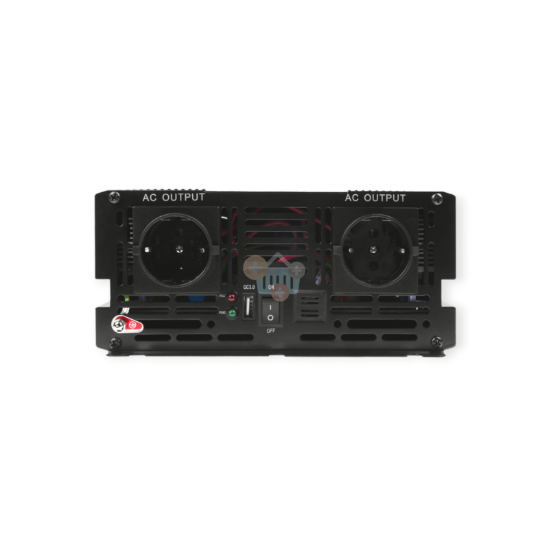 Įtampos keitiklis Green Cell INV19 iš 24V į 220V 1500W/3000W + USB, Grynas sinusas 2 Įtampos keitiklis Green Cell INV19 iš 24V į 220V 1500W/3000W + USB, Grynas sinusas 2