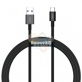 Kabelis Baseus Superior USB -> Type C, 66W, 1m, juodas (CATYS-01) +++ TOP Komfortas