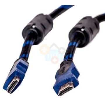 Kabelis HDMI - HDMI, 10m, 1.4 ver., Nylon Kabelis HDMI - HDMI, 10m, 1.4 ver., Nylon